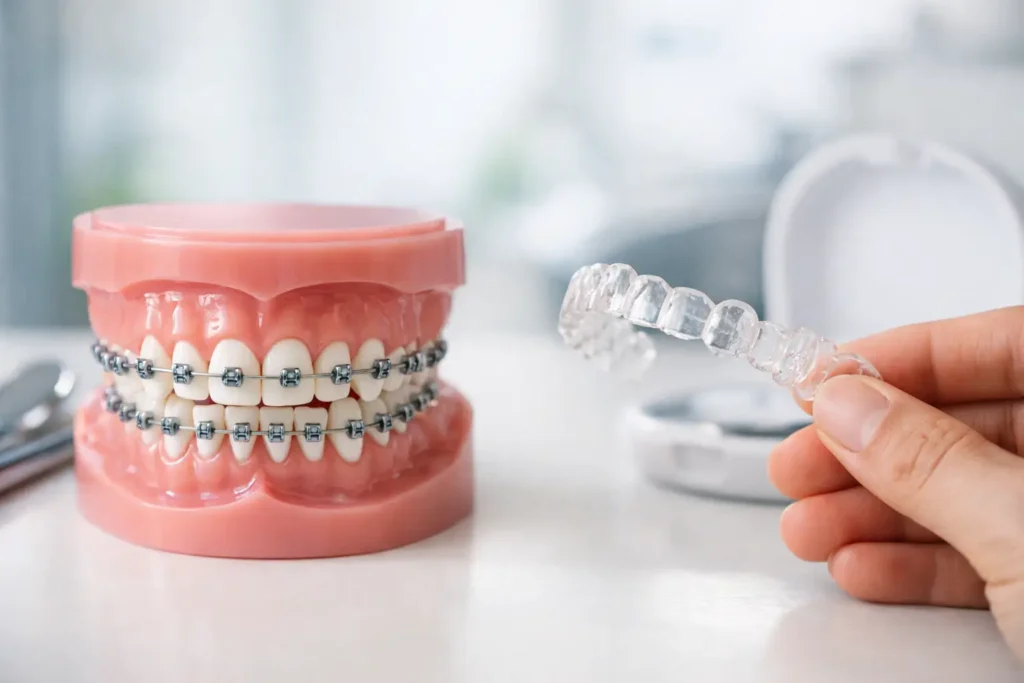 Beza Braces dan Aligner: Mana Lebih Sesuai?