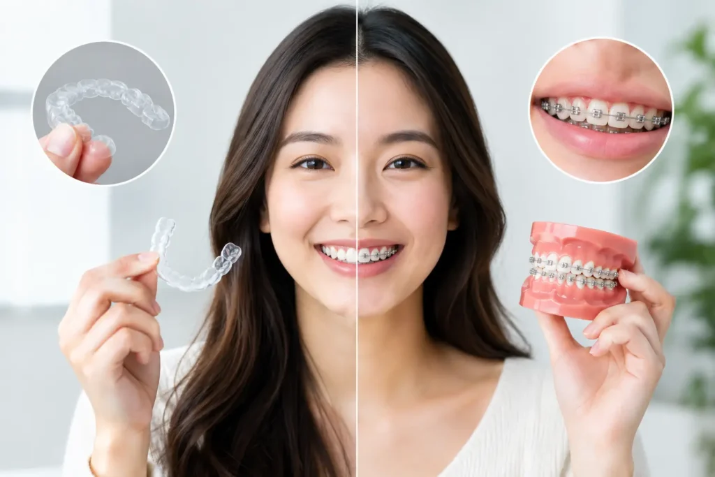 Aligner Jernih atau Braces, Mana Sesuai?
